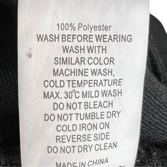 ZYIA Black Leopard Flying V Fleece Jacket Sherpa Teddy Bomber - Picture 14 of 14